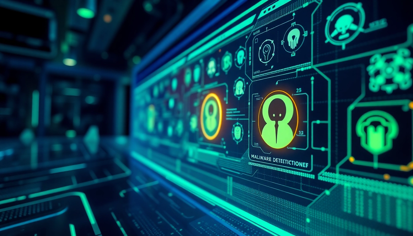 Cybersecurity illustration highlighting https://sys32win.com/ detection tools and malware analysis interface for better system protection.