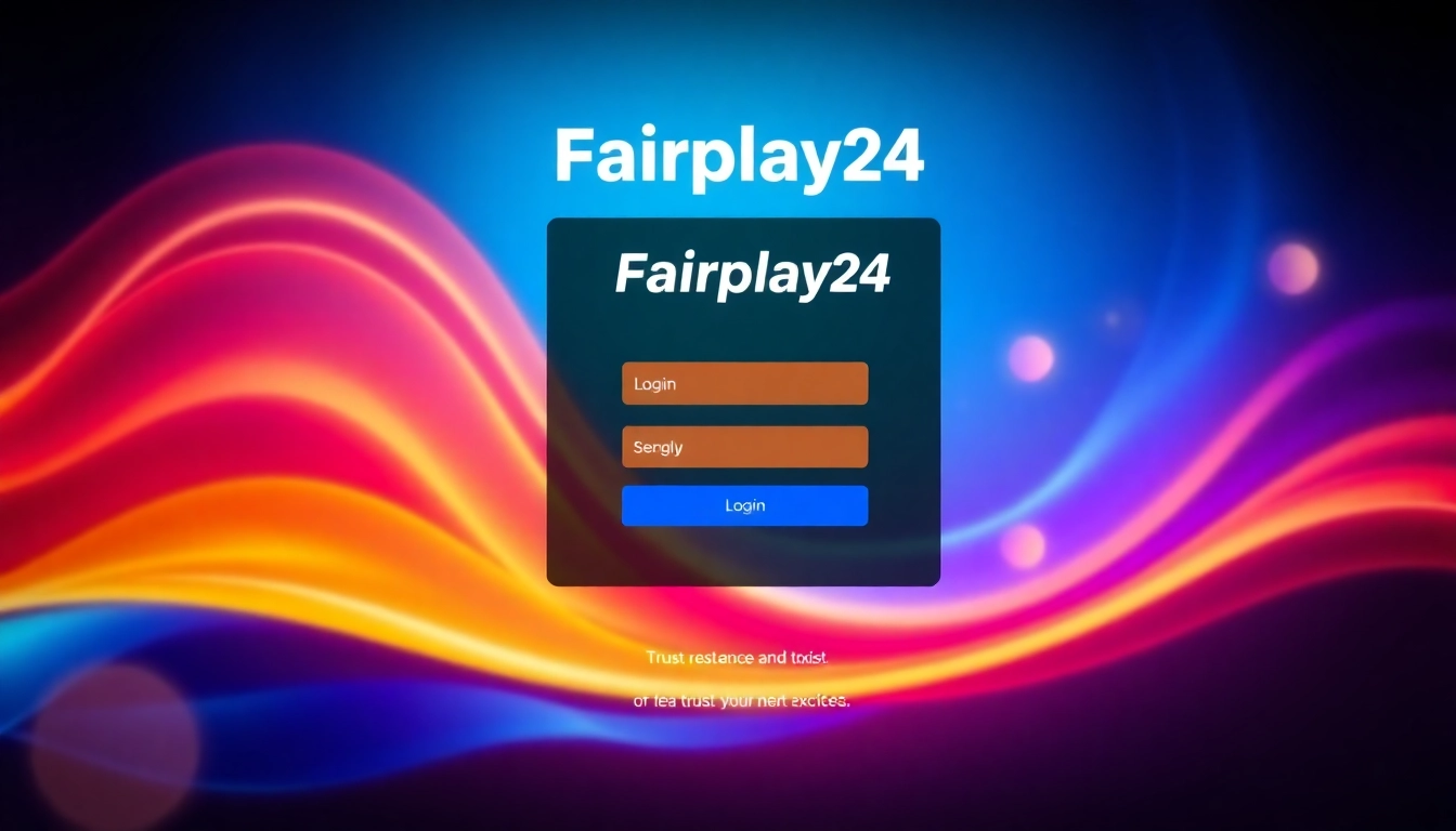 Fairplay24 login interface with secure authentication elements highlighting online betting access