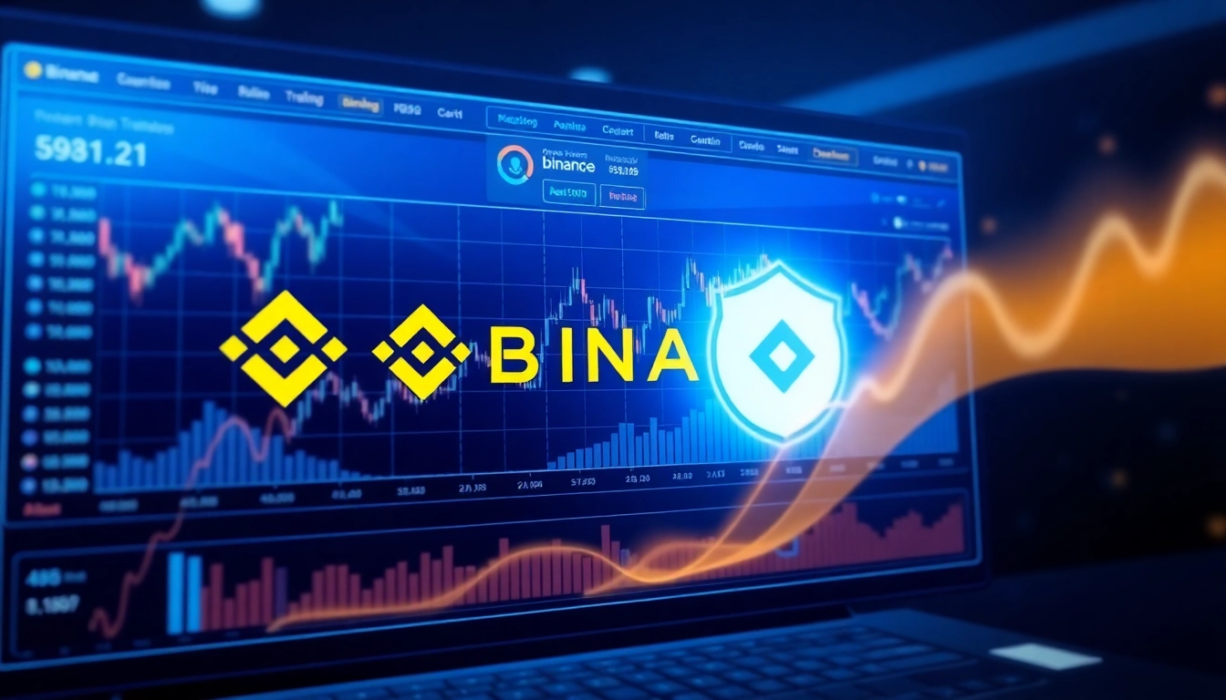 Comprehensive Binance exchange guide illustrating user-friendly trading platform with real-time charts and secure login, aiding beginners in cryptocurrency trading.