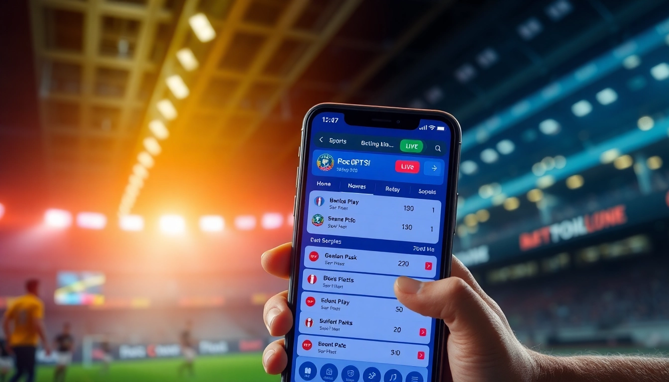 FairPlay live sports betting app showcasing live scores and betting features for seamless user experience.