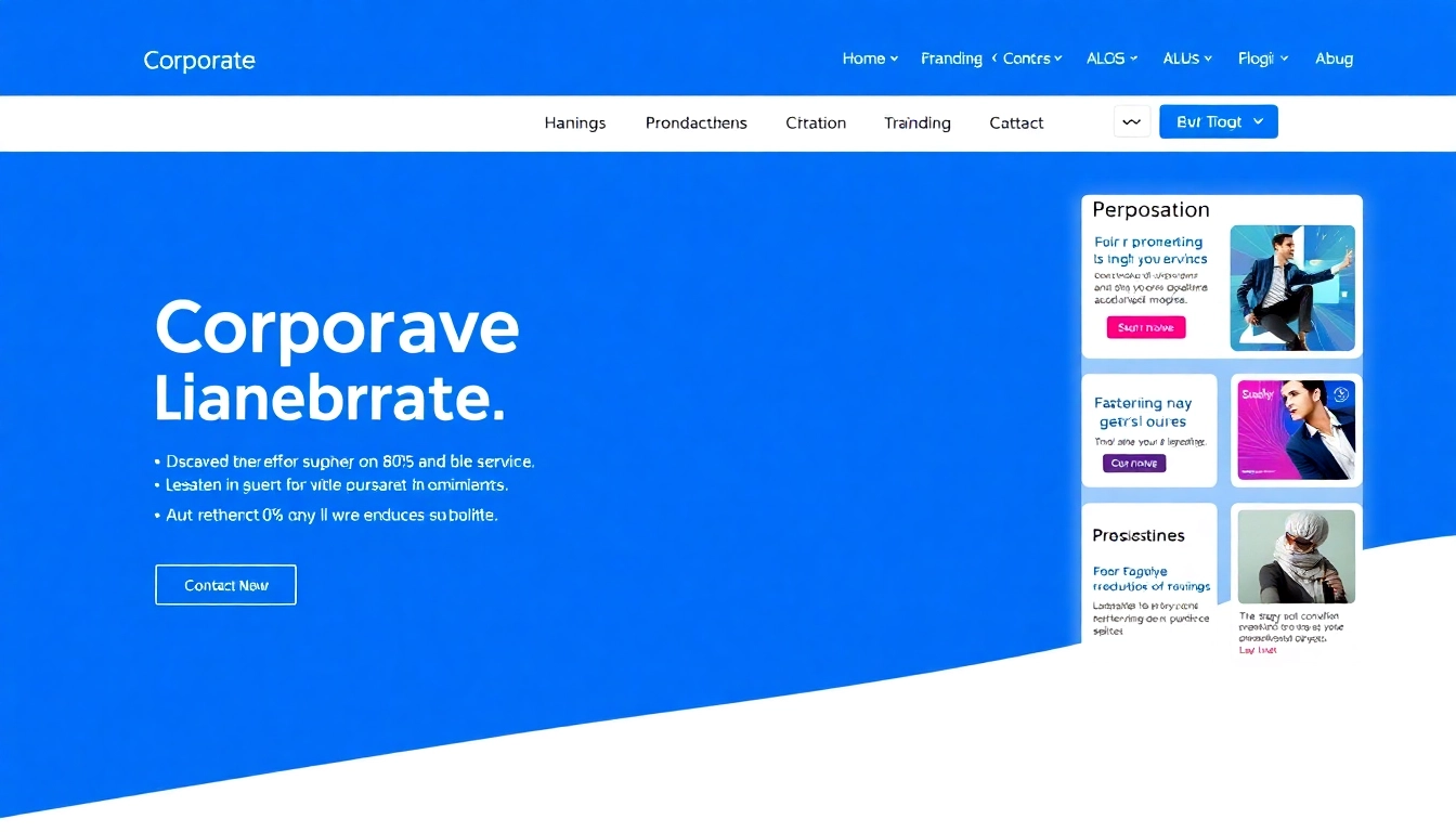 Visit https://kjc1.top/ for a professional corporate website interface highlighting services, contact info, and modern branding elements for better user engagement.