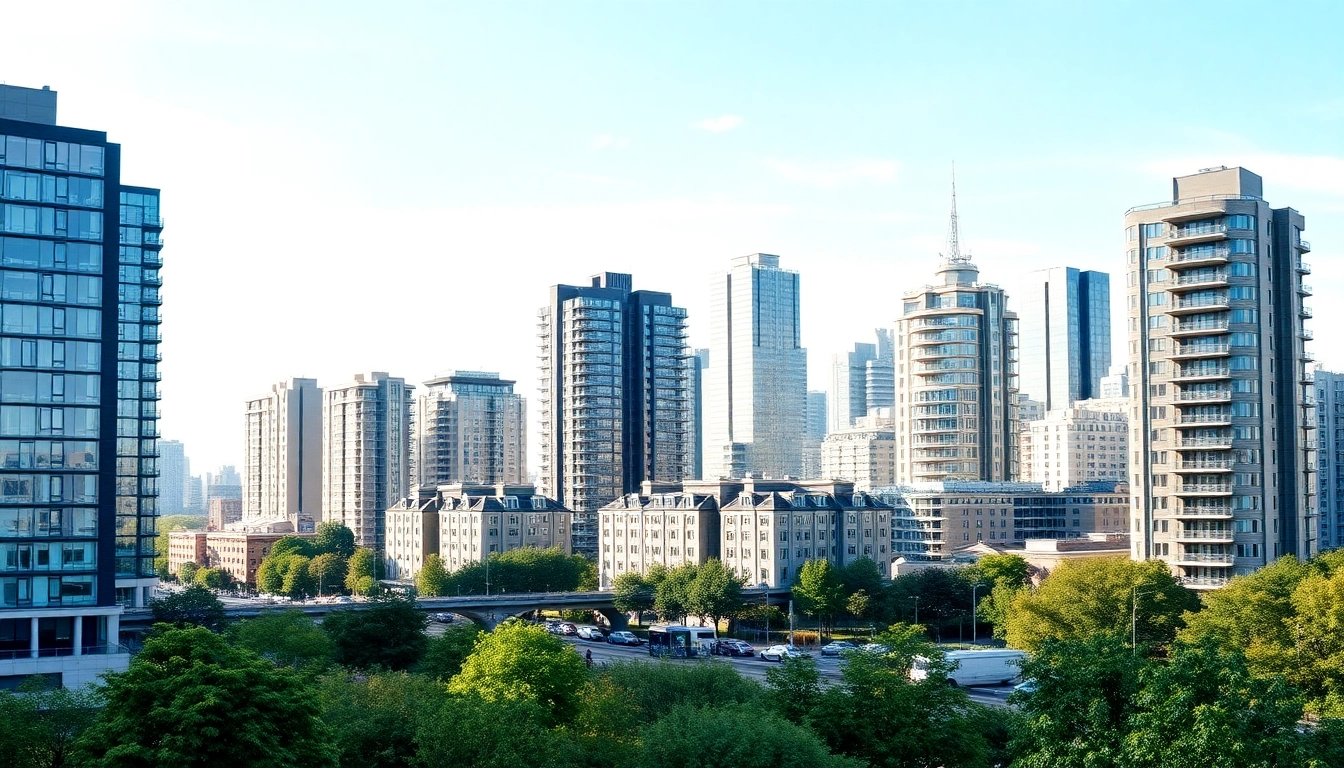 The UK Property Sector landscape featuring new residential buildings and ongoing development