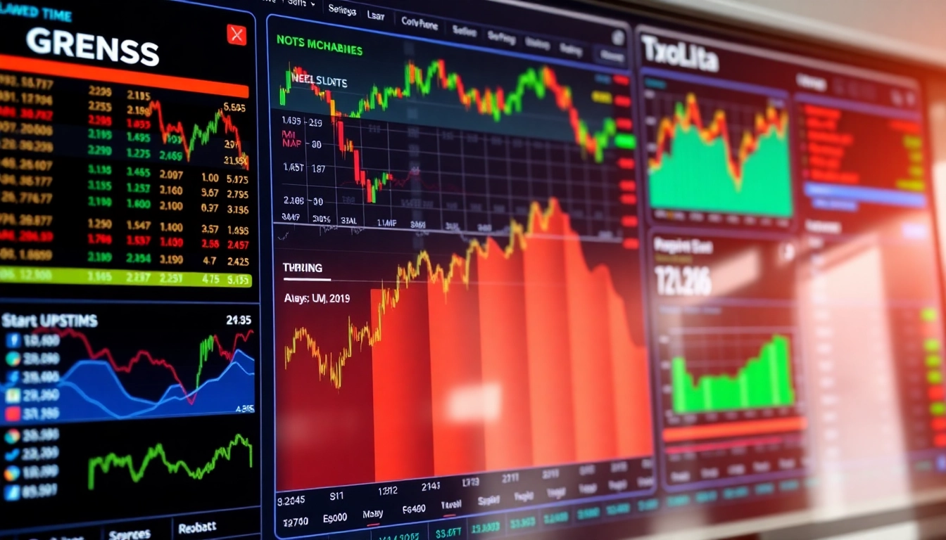 Latest News Stocks and Shares updates showing stock charts and financial news headlines for