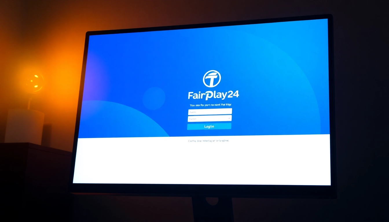 Secure Fairplay24 login screen for fast online betting access with clear fields and attractive